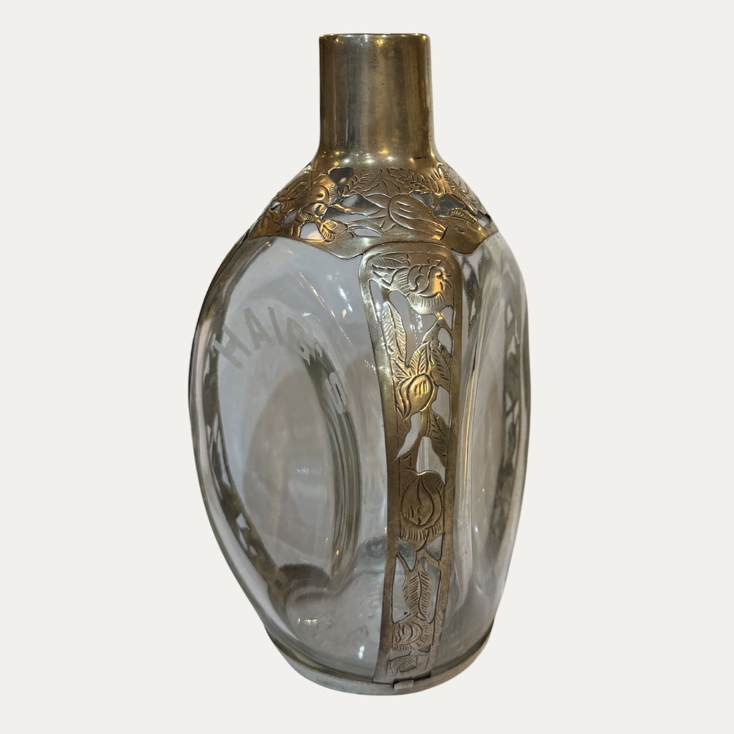 Antique Haig's Sterling Silver Liquor Bottle