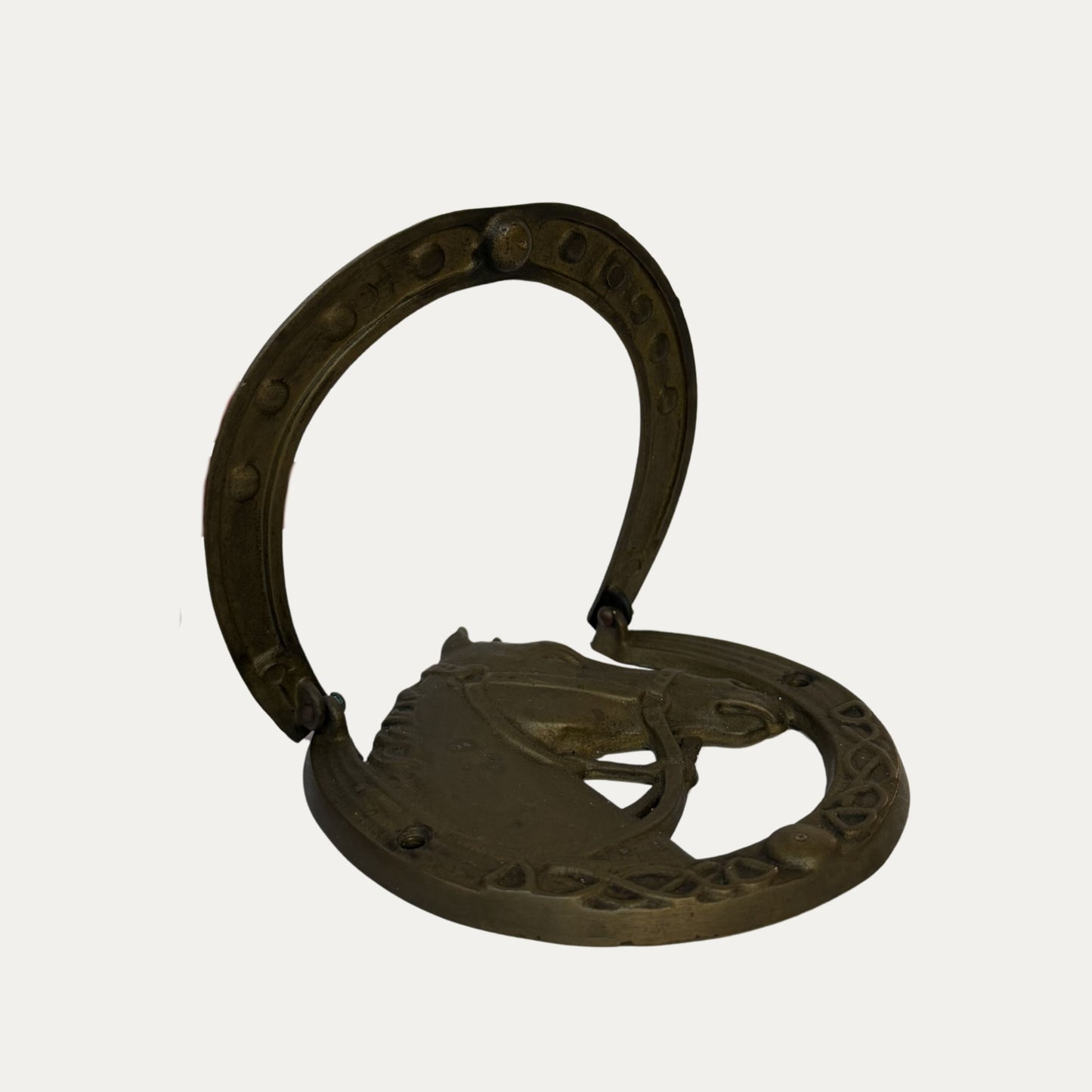 Antique Brass Horse Door Knocker