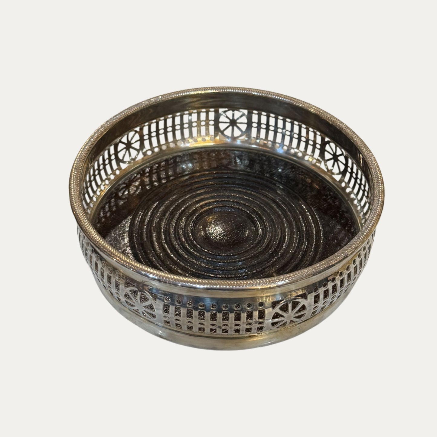 English Sheffield circa 1840's Barker and Ellis Wine Coaster