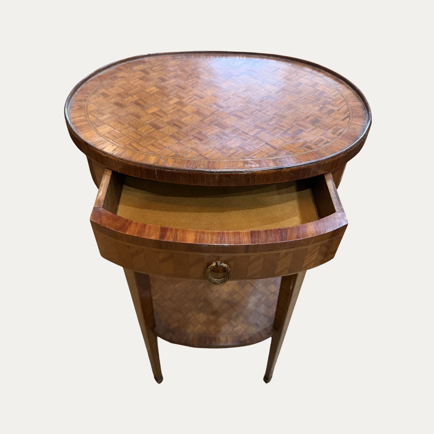 Antique Parquetry French Side Table
