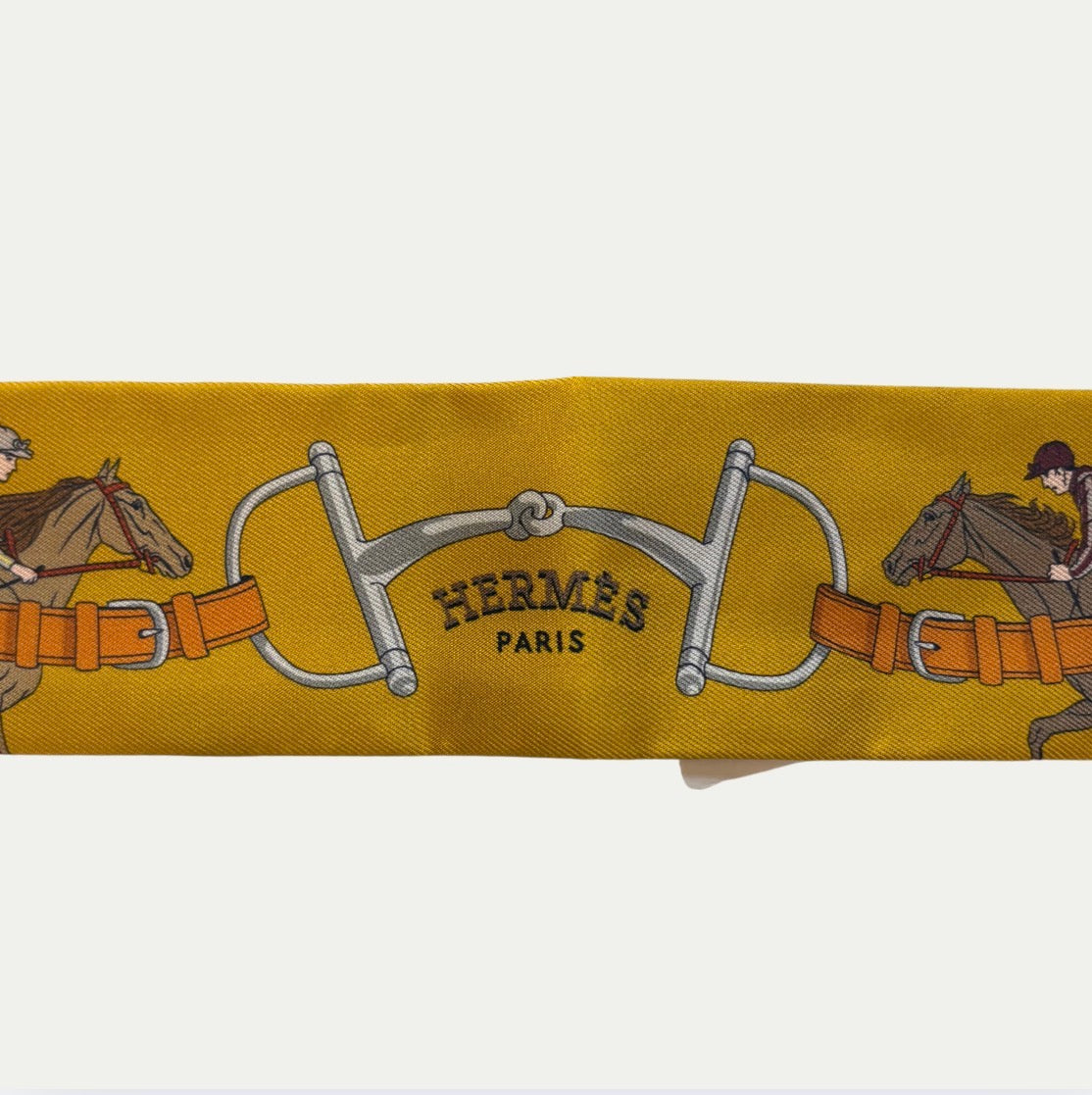 Hermes “Turf Les Courses” Silk Twilly