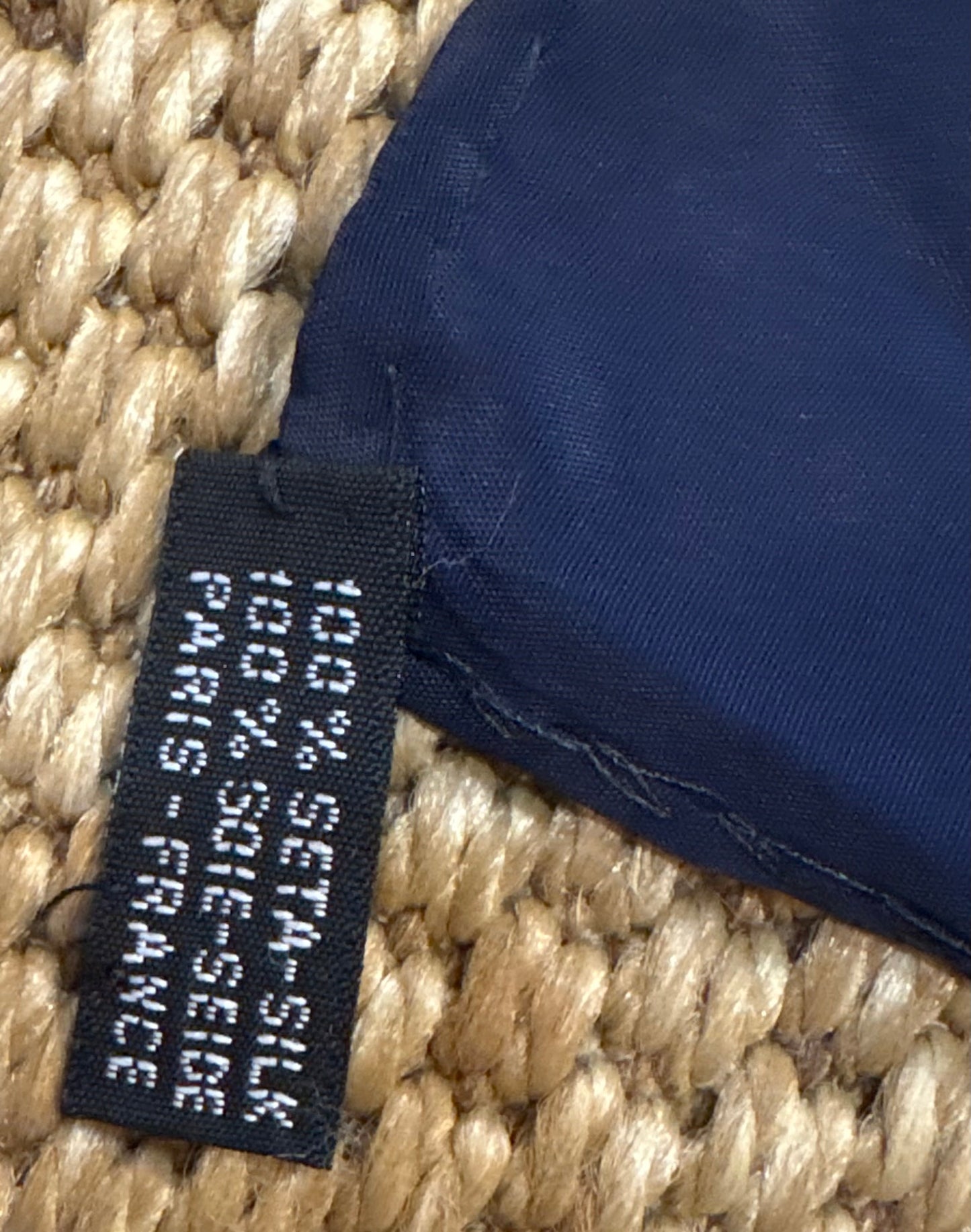 Vintage 1990s Chanel Navy Silk Scarf