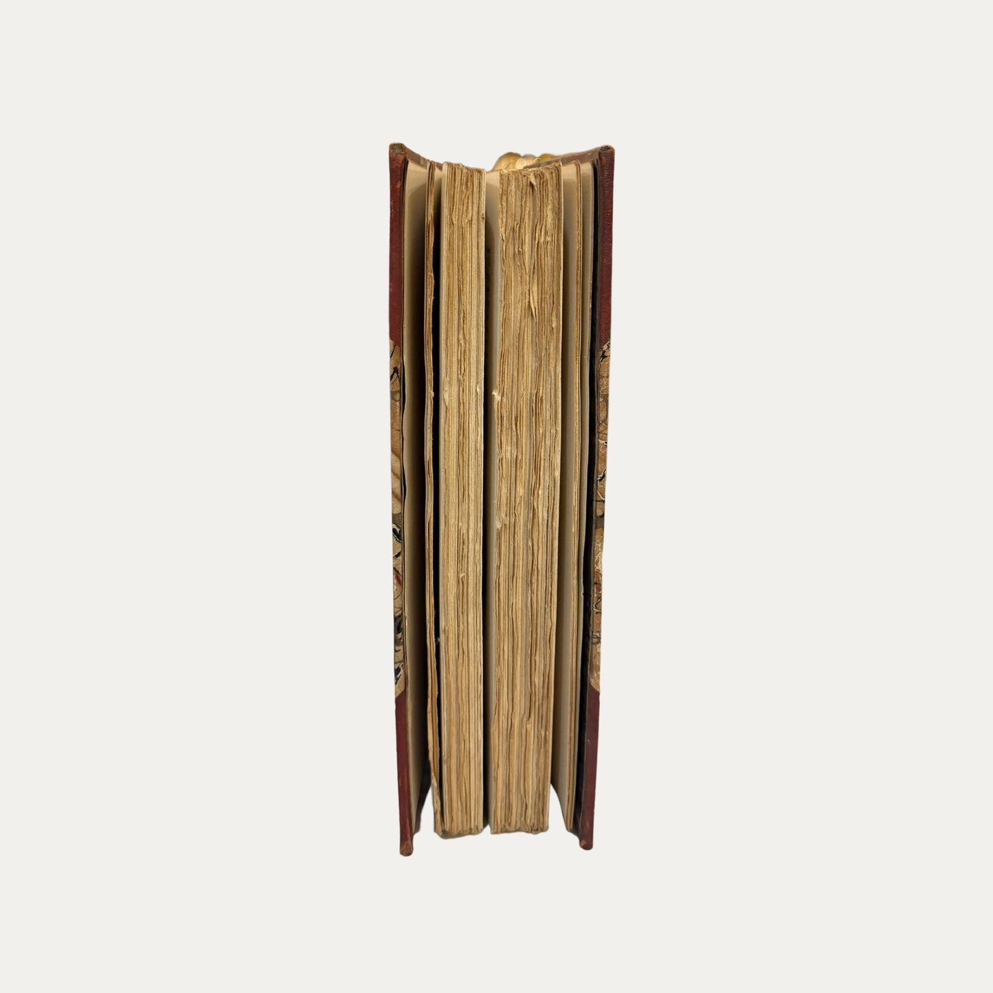 Antique Leather and Marble Book Smolletts Works (Book 10)