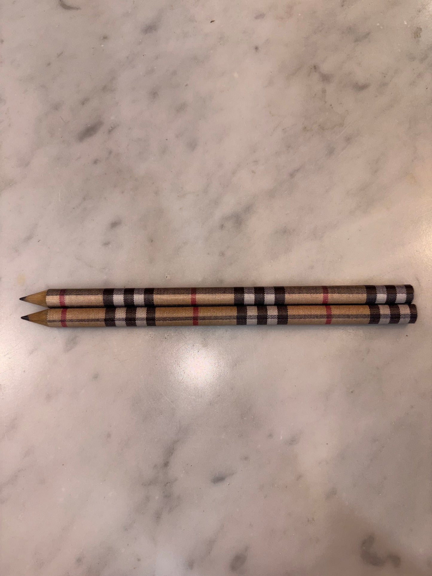 Burberry England Red Leather Pencil Case