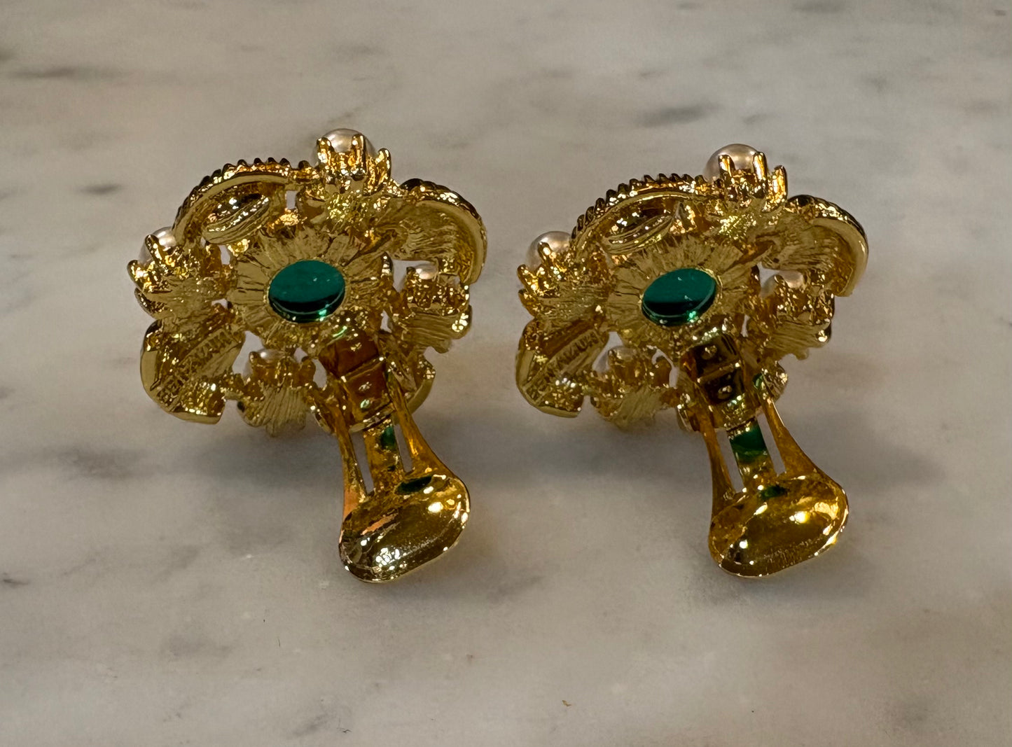 Ben Amun New York Maltese Cross Clip On Earrings