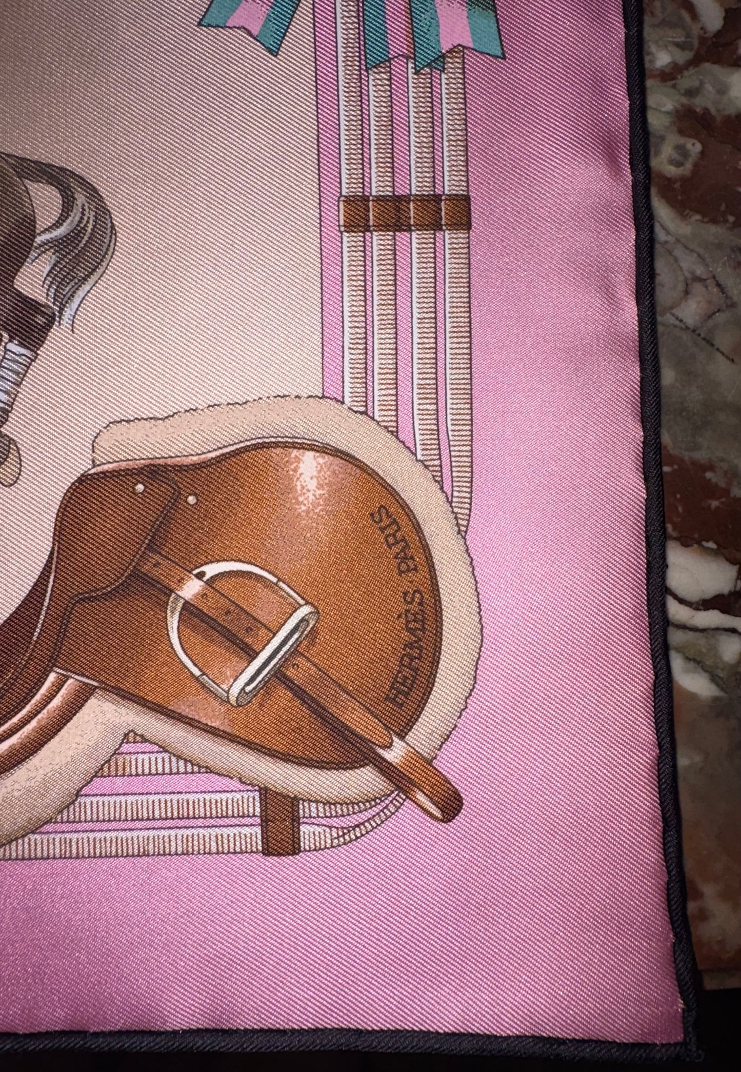 Hermes Cavroche 45cm Silk Jumping Scarf In Pink