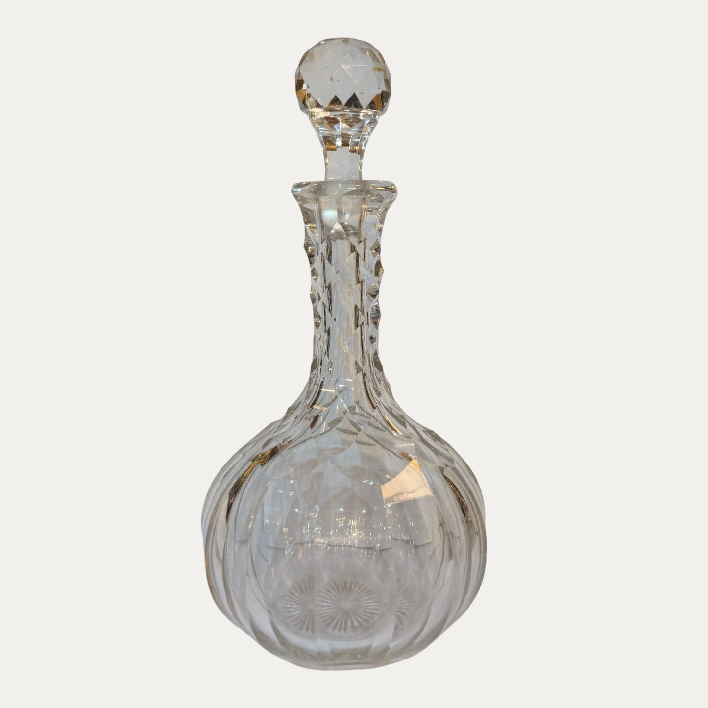 Antique Cut Crystal Decanter