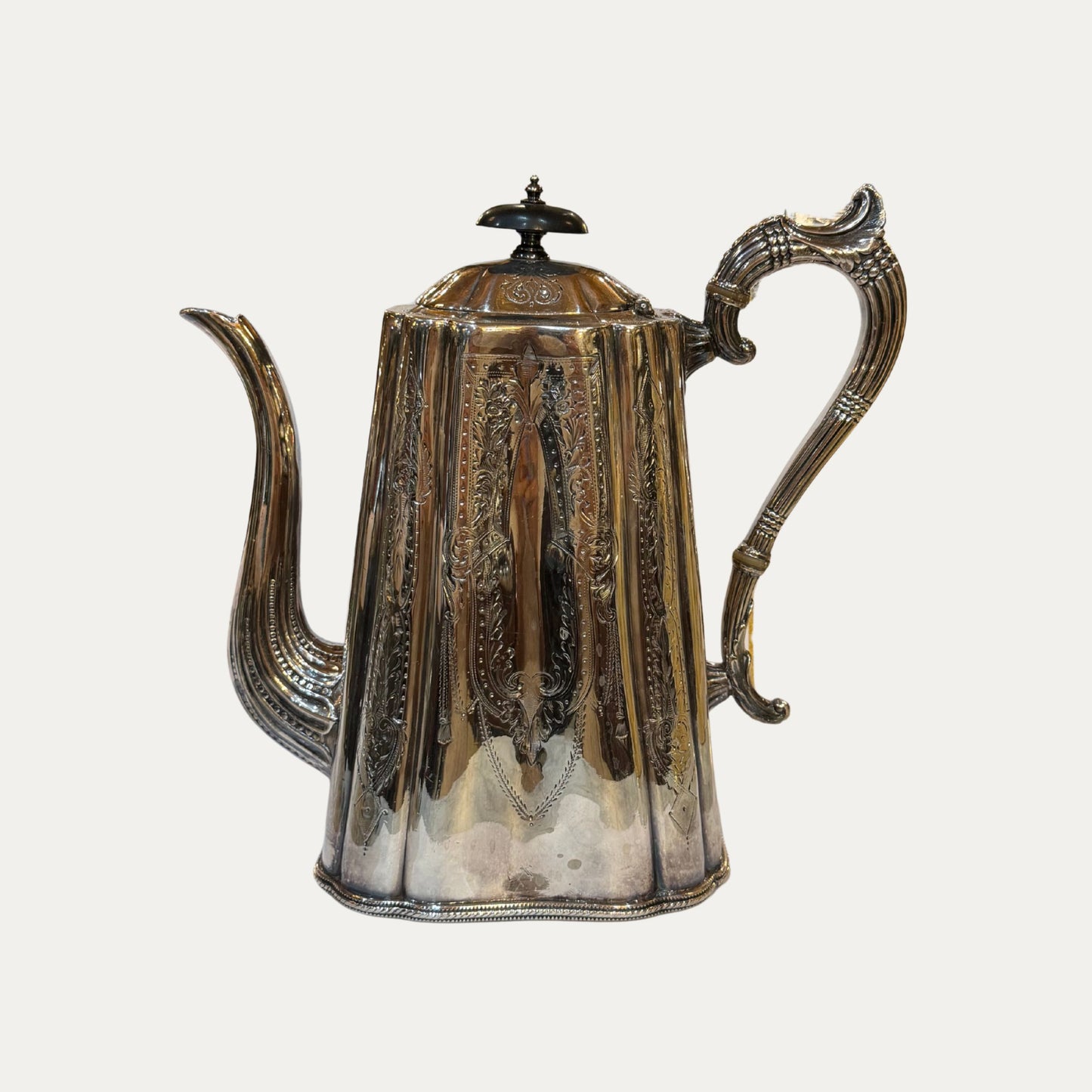 Antique Silver Plated Coffee Pot
