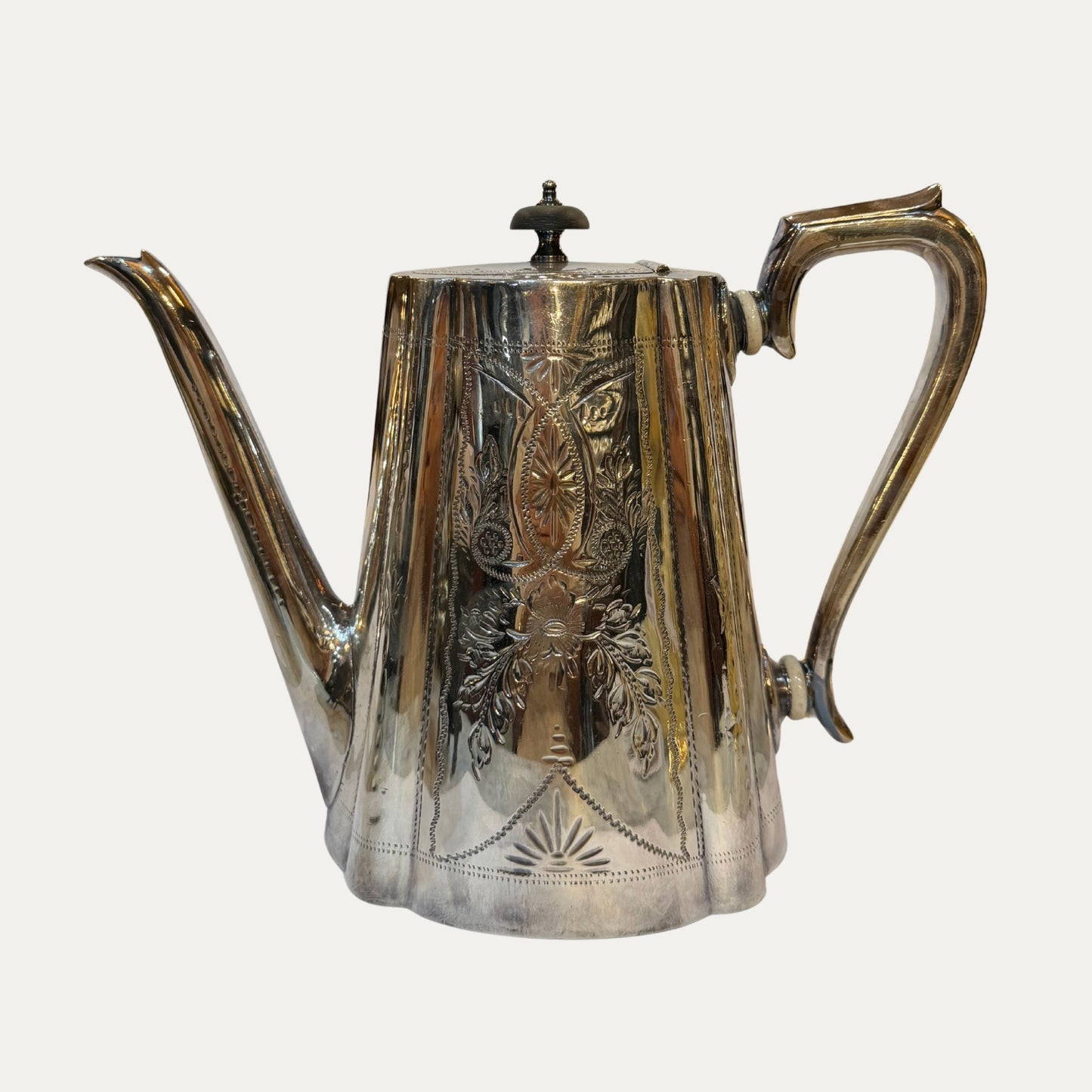 Antique Silver Plated Coffee Pot