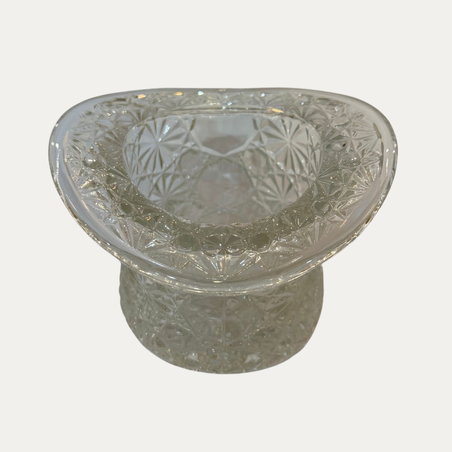 Vintage Pressed Glass Top Hat