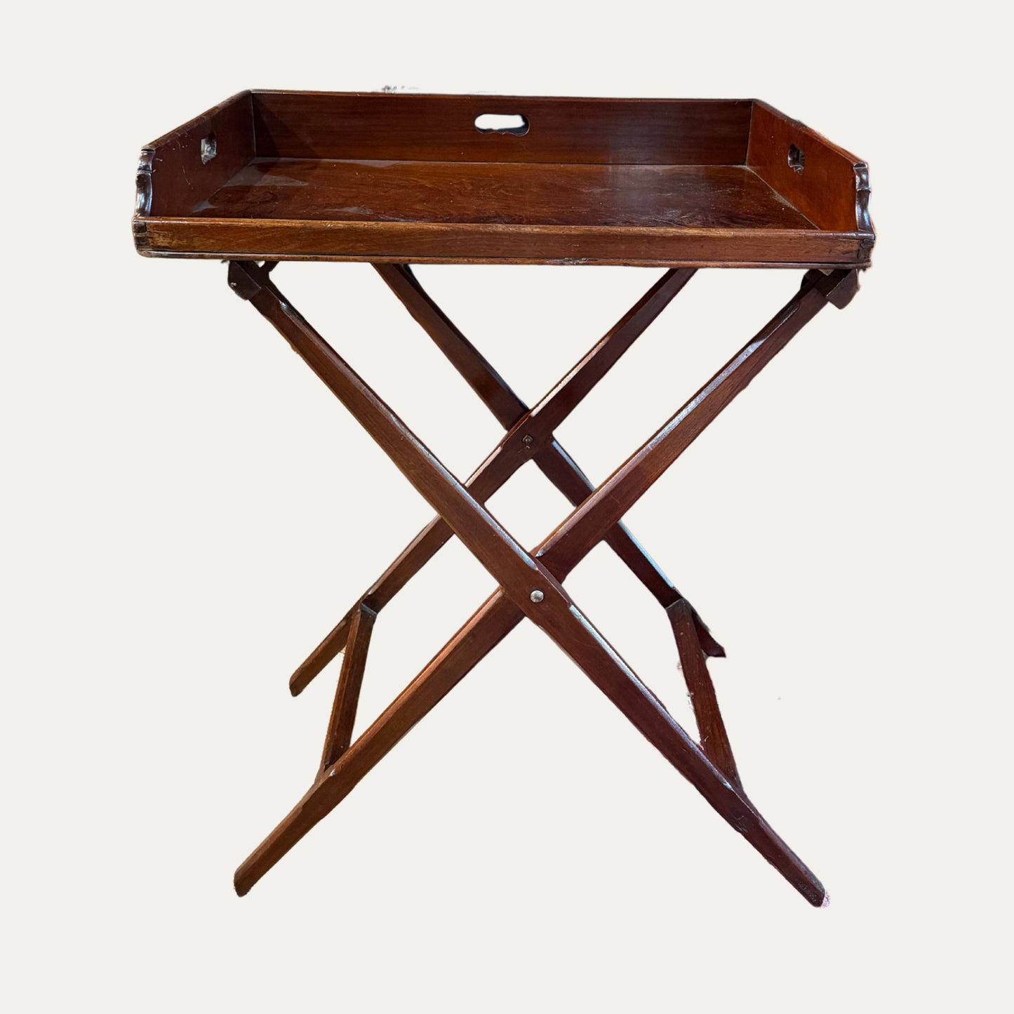 18th Century Mahogany Butlers Tray and Stand