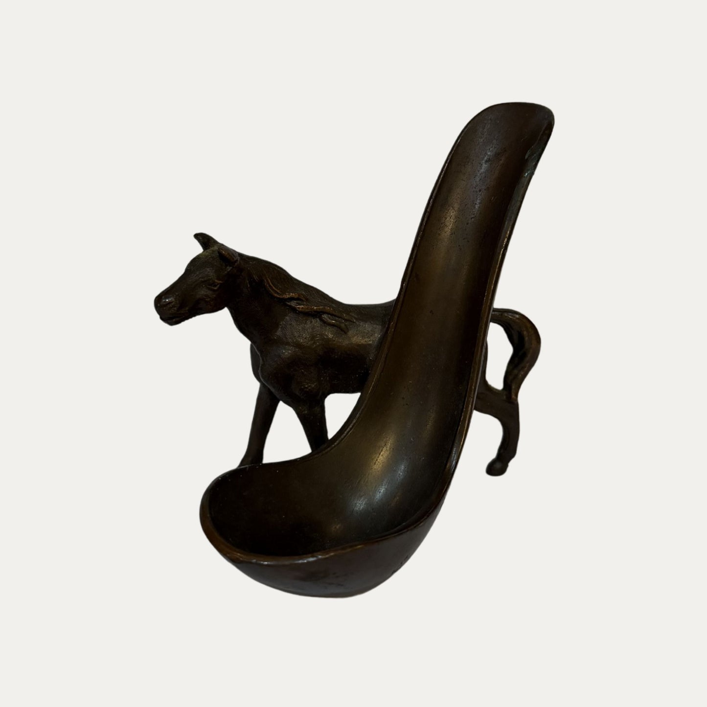 Vintage Brass Horse Pipe/Ashtray