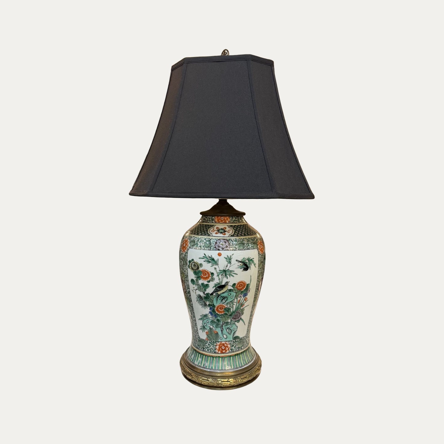 Antique 19th Century Chinoiserie Lamp