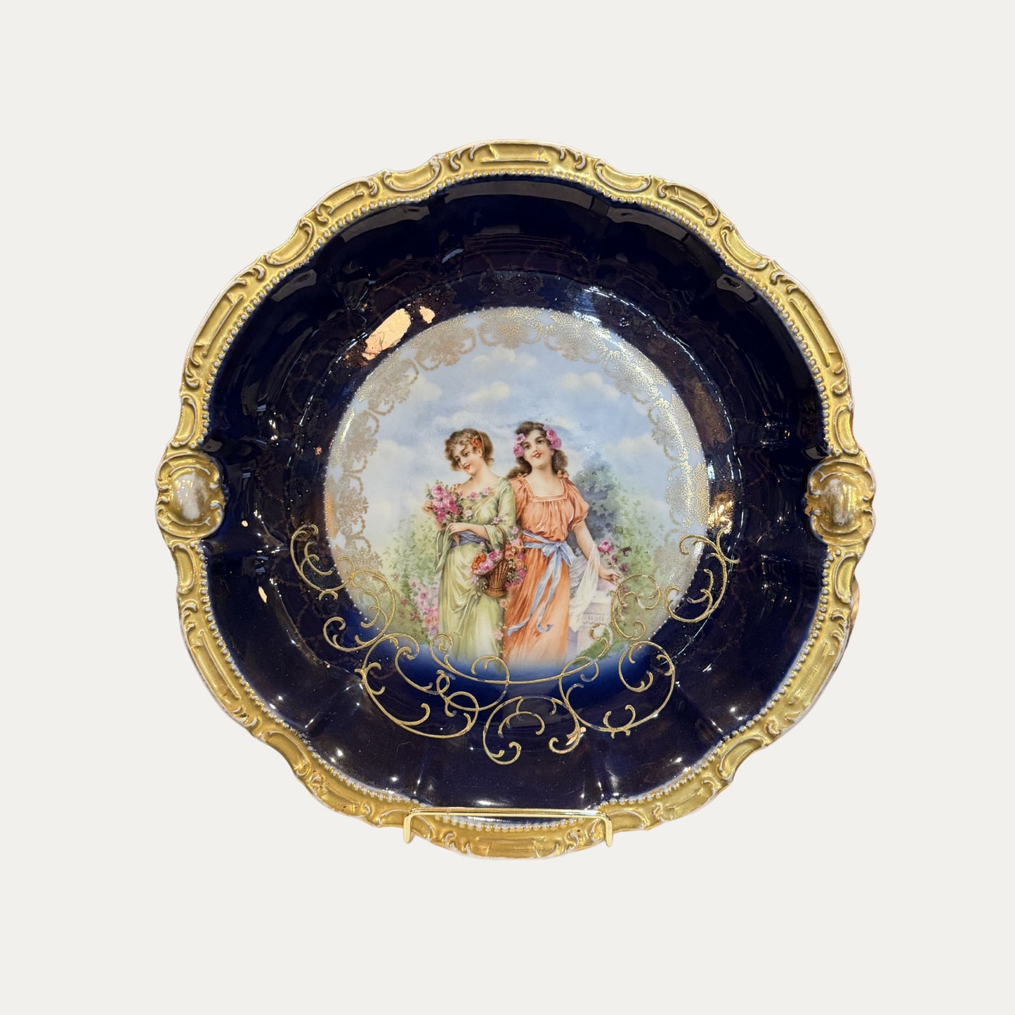 Antique 19th Century Bavarian Cabinet Plate