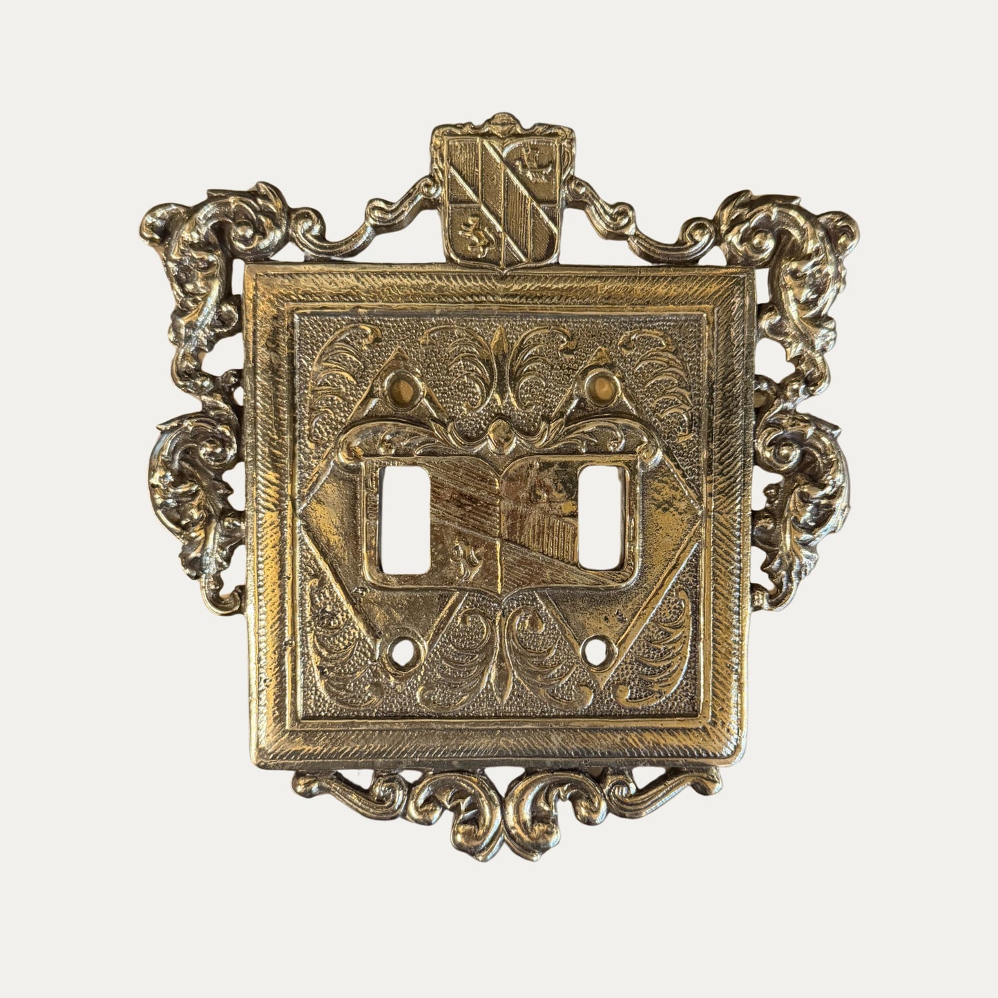 Vintage Brass Switch Plate