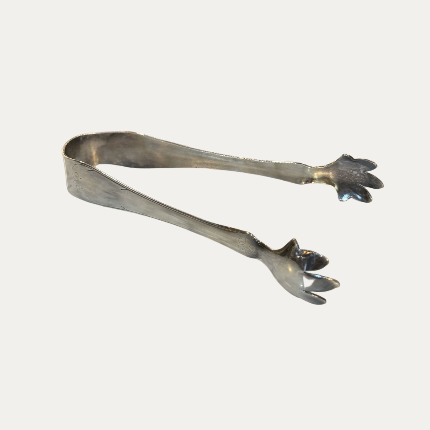 Vintage Silver Ice Tongs
