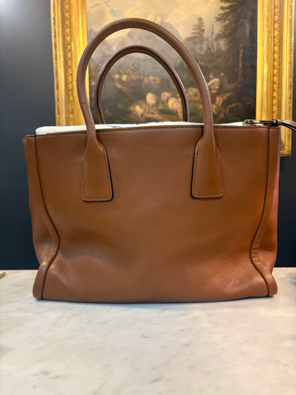 Prada Galleria Tote Large In Caramel