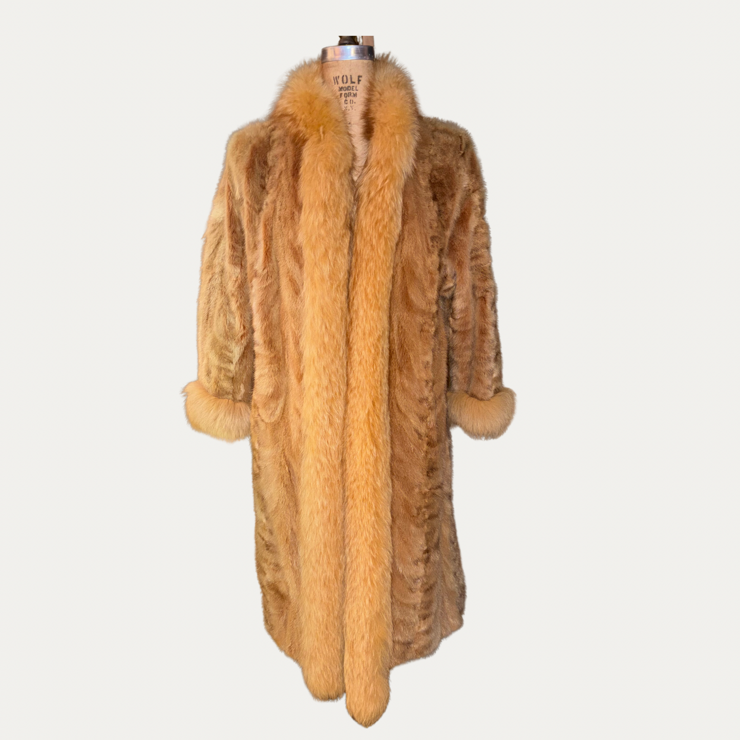 Vintage Mid Length Red Fox Fur Coat