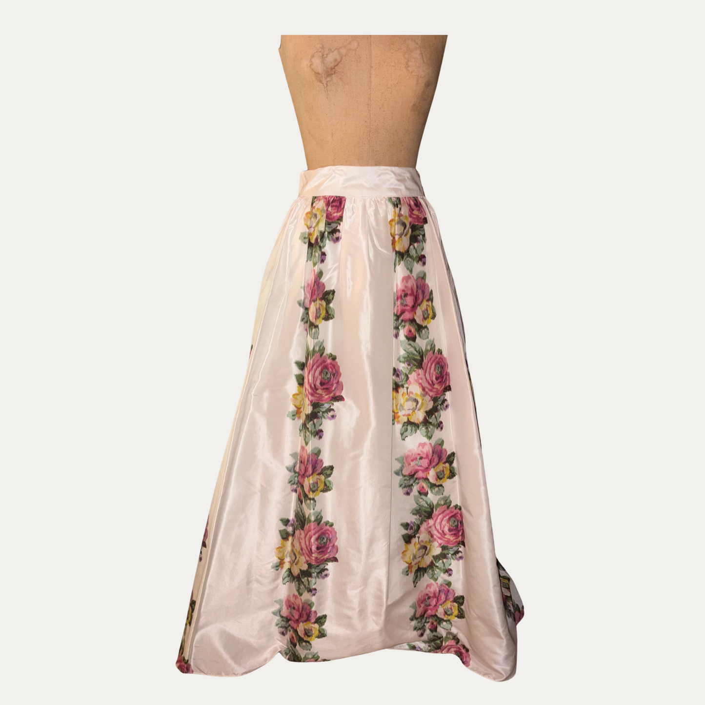 Vintage Cheta B Floral Maxi Skirt (Size 8)