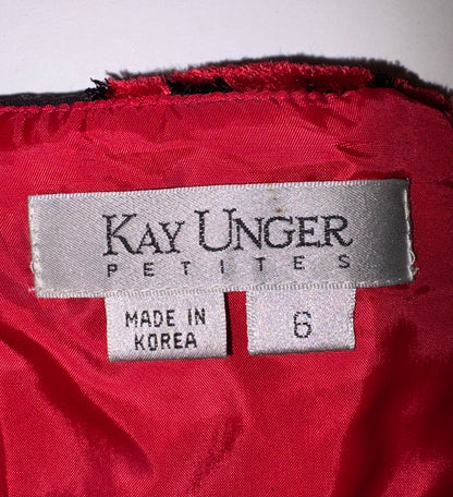 Vintage Kay Unger Beaded Strap Velvet Bustier Top (Size M)