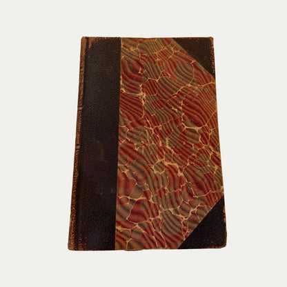 Antique Leather and Marble Book Stoddards Lectures