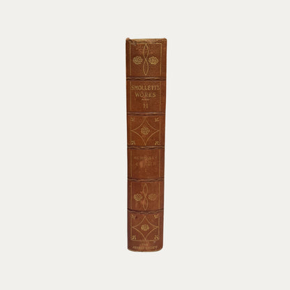 Antique Leather and Marble Book Smolletts Works (Book 11)