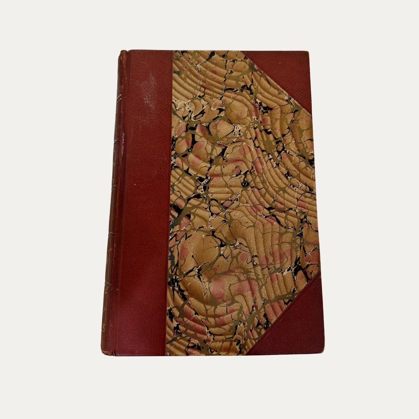 Antique Leather and Marble Book Smolletts Works (Book 1)