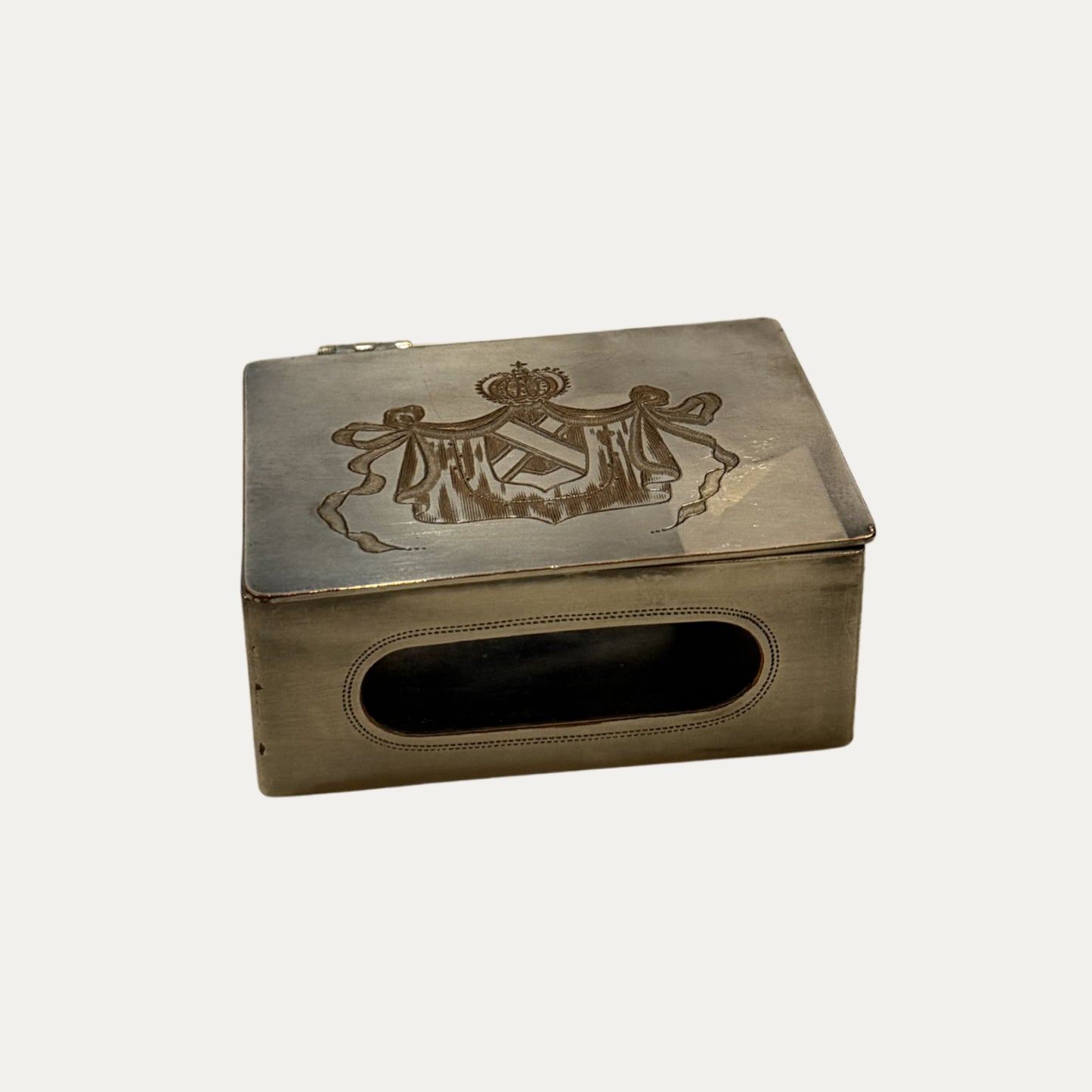 Vintage Silver Match Box Holder