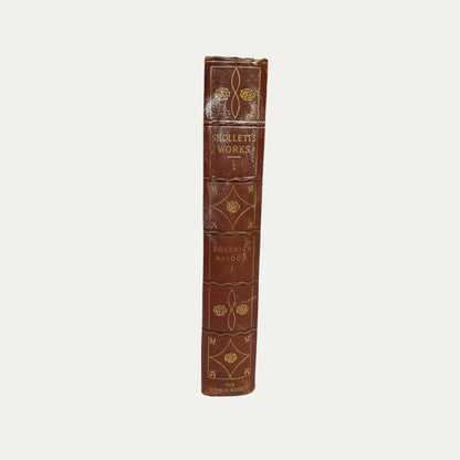 Antique Leather and Marble Book Smolletts Works (Book 1)