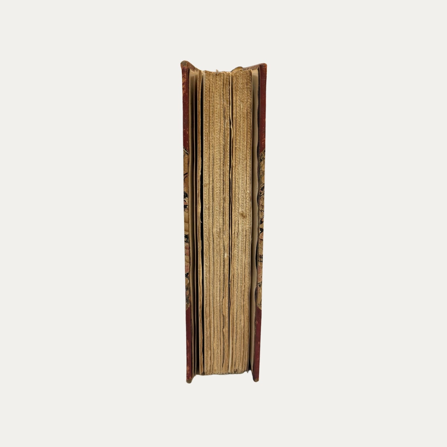 Antique Leather and Marble Book Smolletts Works (Book 1)