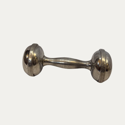 Vintage Web & Co. Pewter Baby Rattle