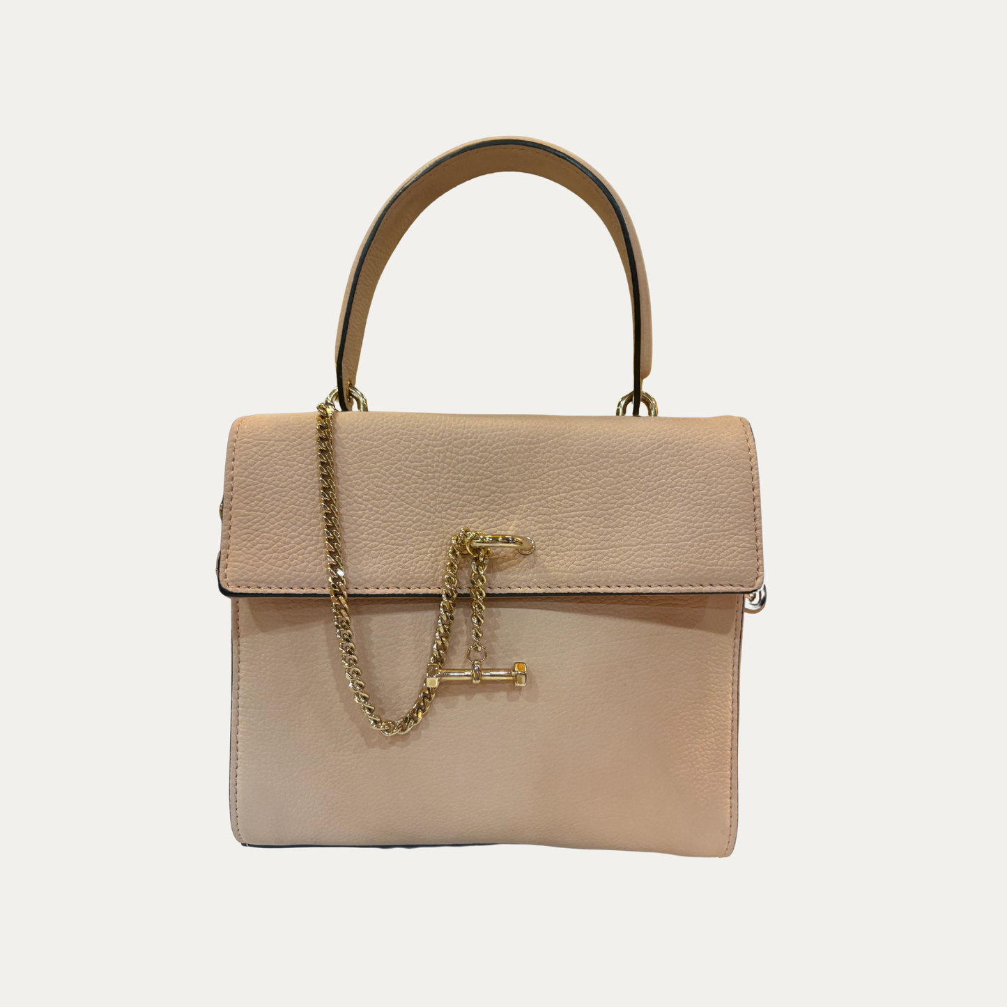 Italian Pink Suede Handbag
