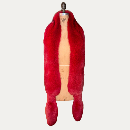 Vintage Red Fox Fur Stole