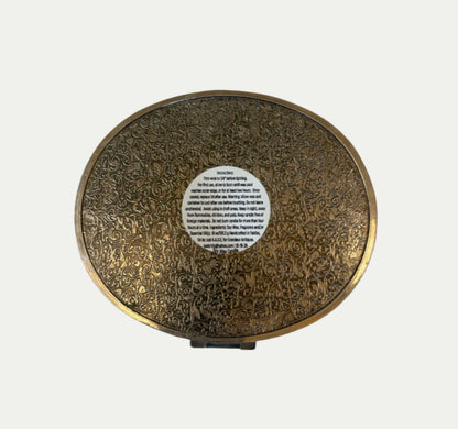 Grandeur X KADE Refillable Leather & Tobacco Scented Candle In Antique Silver Vessel