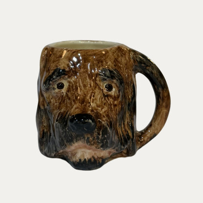 Antique Porcelain Hound Dog Mug