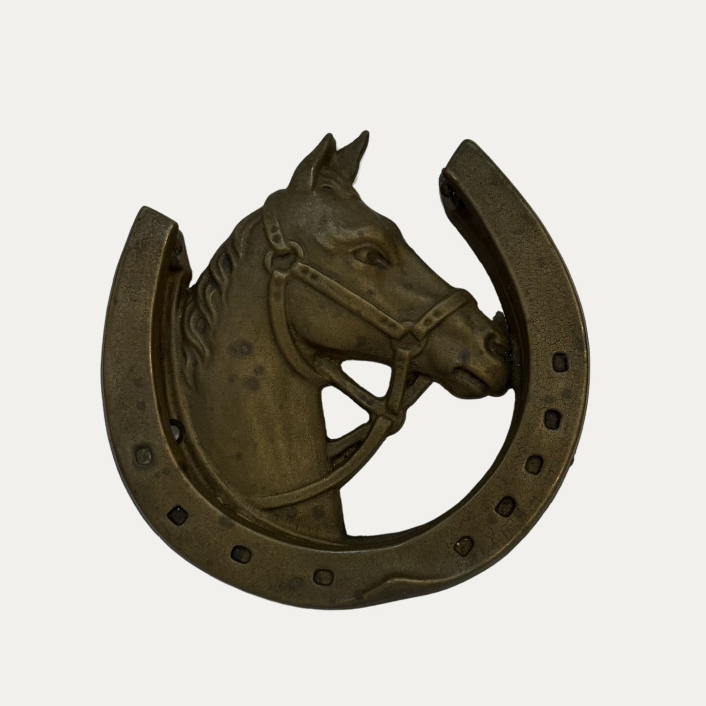 Antique Brass Horse Door Knocker