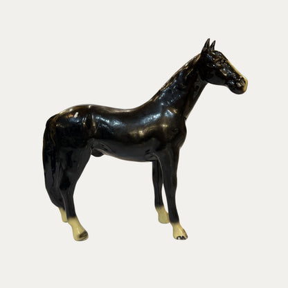 Vintage Beswick (England) Black Hackney Horse