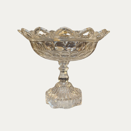 Orion Thumbprint Compote by Canton Glass Co.
