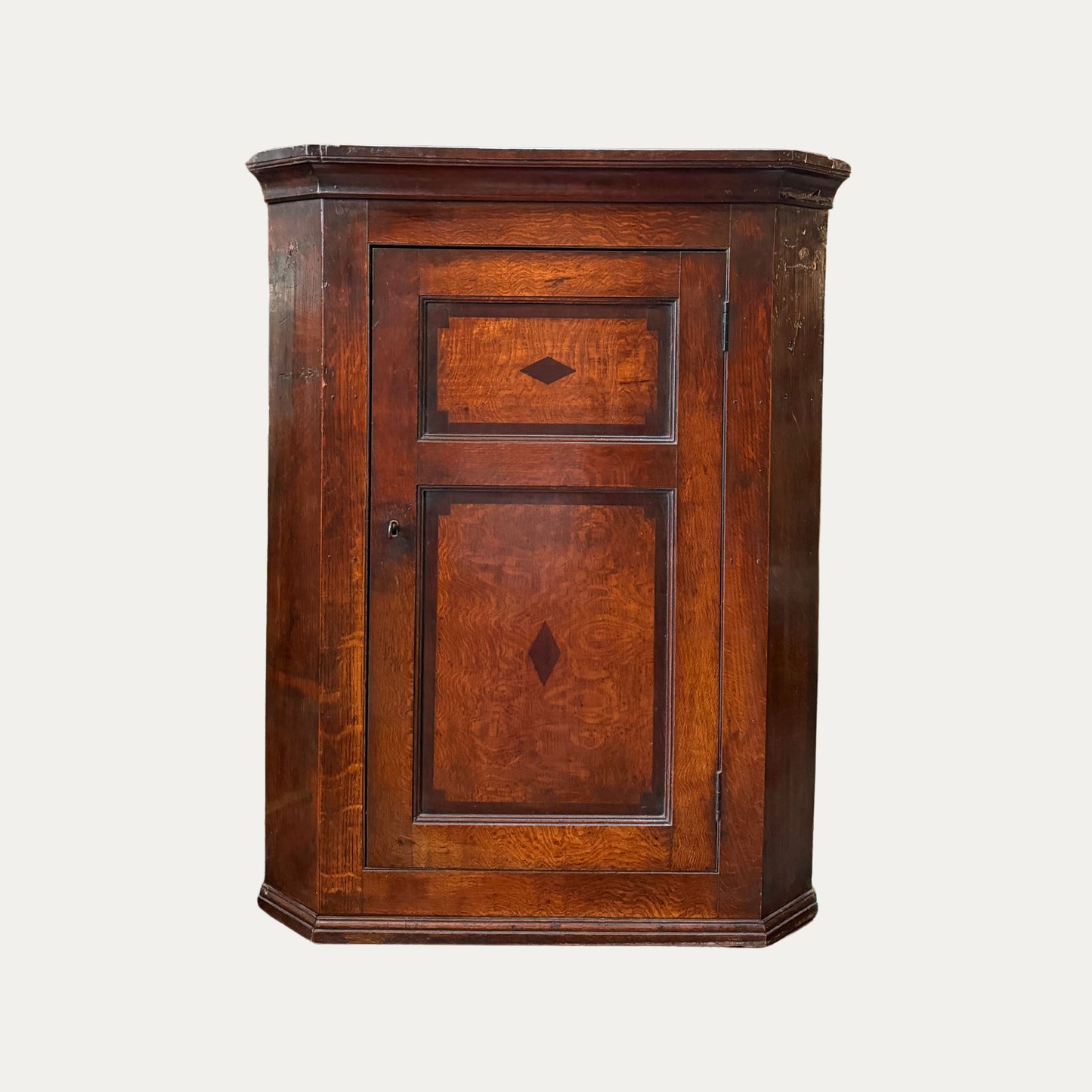 18th Century Mahogany Corner Cupboard