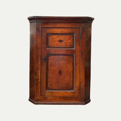 18th Century Mahogany Corner Cupboard