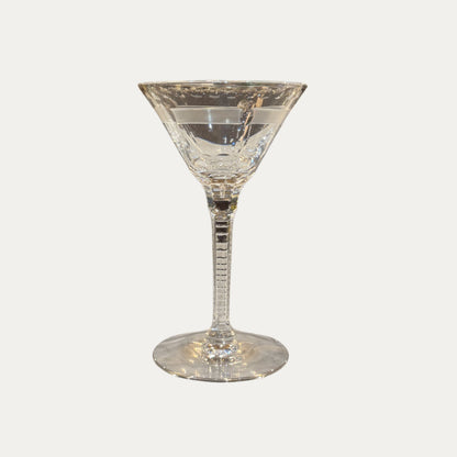 Antique Etched Sherry Glasses