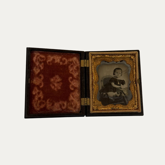Antique Ambrotype of Little Girl