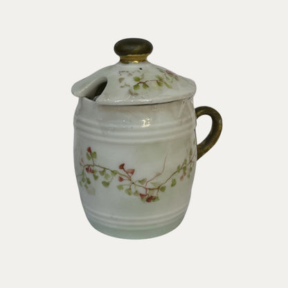 Antique Hand Painted Mustard Pot