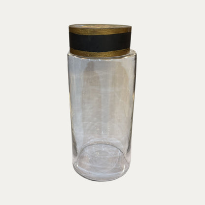 18th Century Handblown Jars with Hand Painted Original Lid