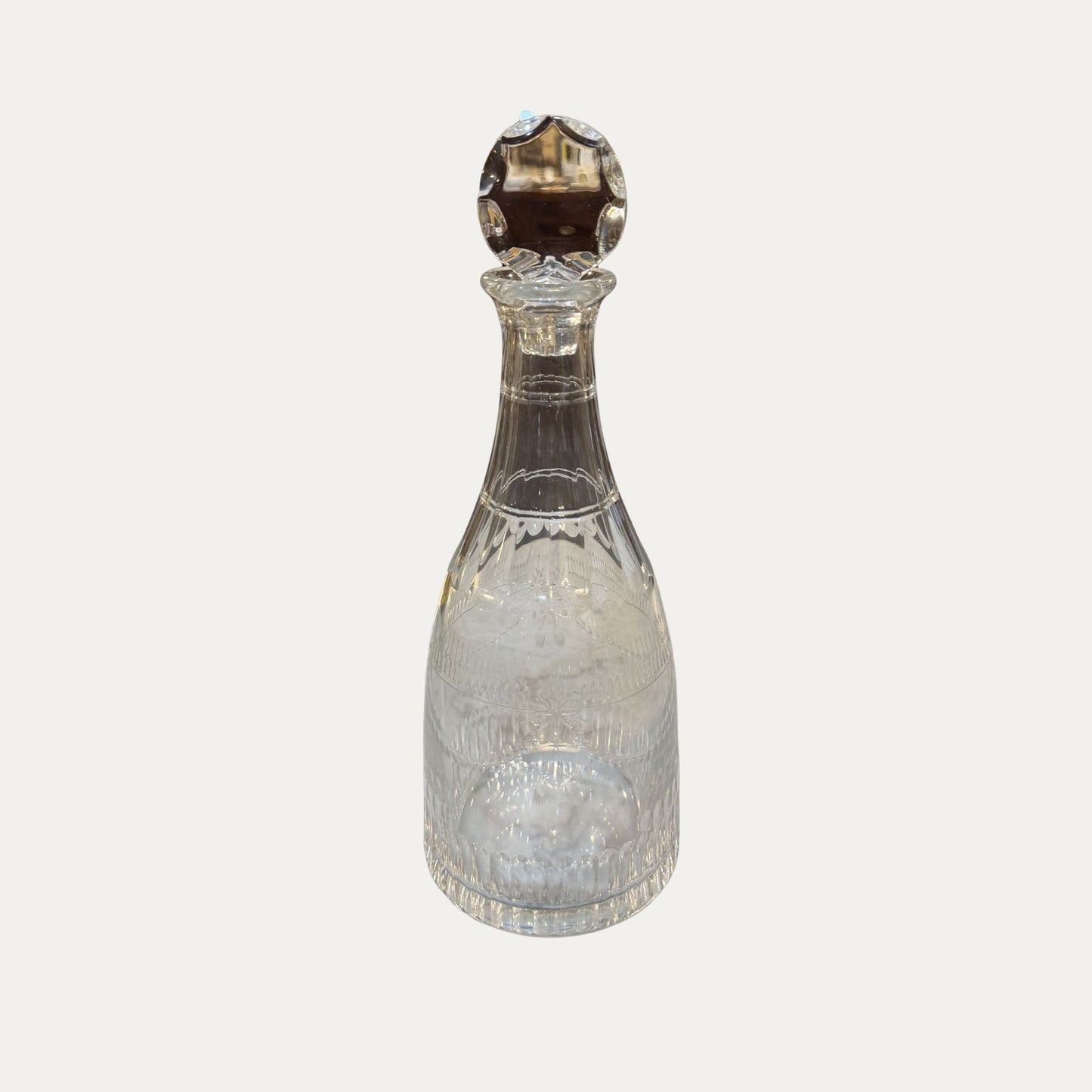 18th Century Style Etched Decanter
