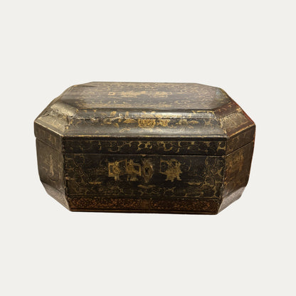 Antique 19th Century Chinoiserie Tea Caddy