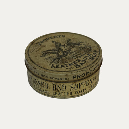 Vintage Leather Saddle Soap Dish