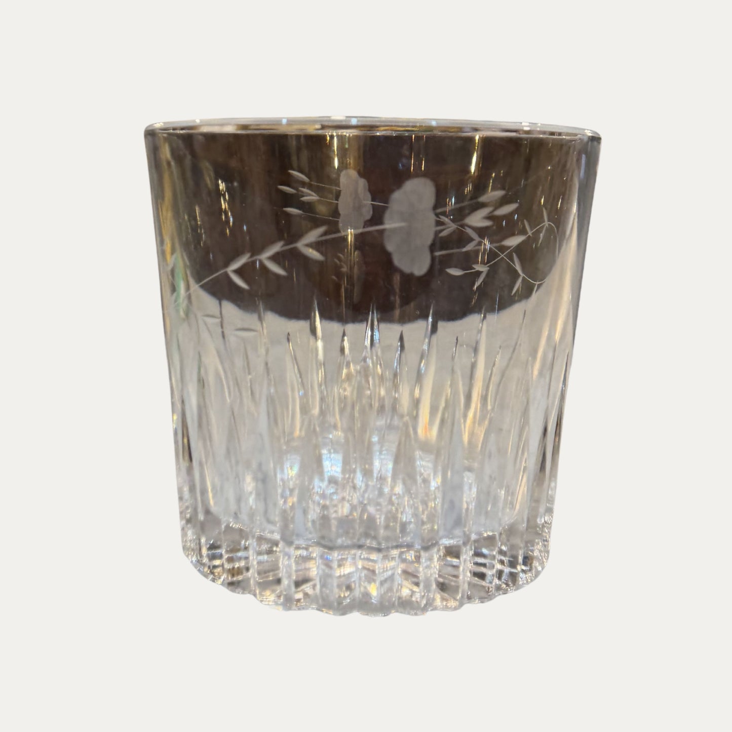 Vintage Etched Ice/Champagne Bucket