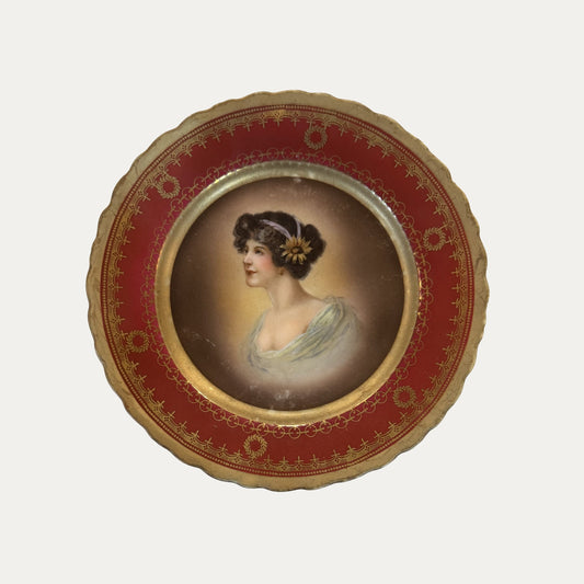 19th Century Hand Painted Porcelain Plate