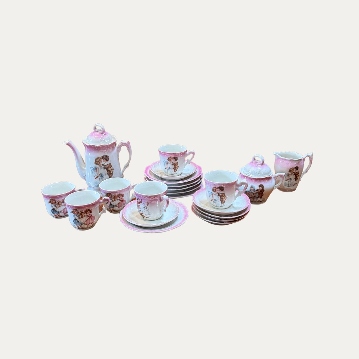 Antique Victorian Era Children's Tea Set